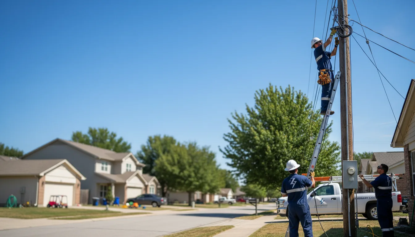 Residential electrician providing installation services in Ford, WA